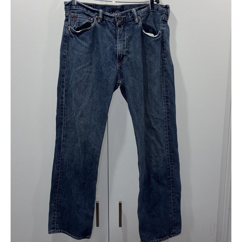 Vintage 90 Polo Ralph Lauren 867 Straight Leg Dark Wash Blue Denim Jeans 32 x 30